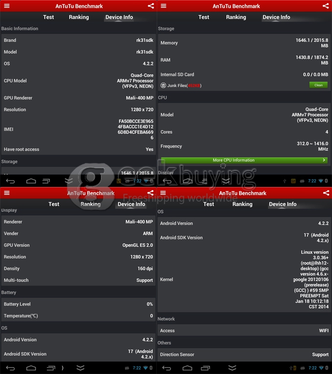 [US Stock]US Plug MK809III QC802 RK3188T ARM Cortex-A9 Quad Core Google Android 4.2 Mini PC TV Box 2G/8G Bluetooth XBMC - Black