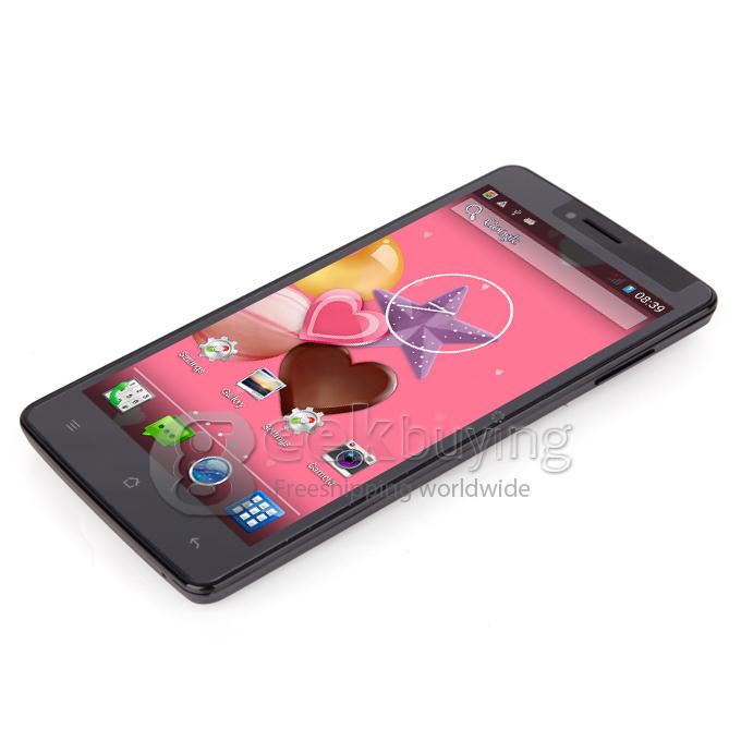 Mpie MP707 MTK6582 Quad Core 1.3GHz 5.0 Inch Android 4.2 OS Smartphone 512MB RAM 4GB ROM 8.0MP 3G/GPS/Air Gesture Black