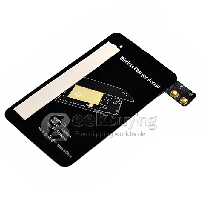 Qi Standard Wireless Charging Receiver Pad for Samsung Galaxy S5 I9600 - Black