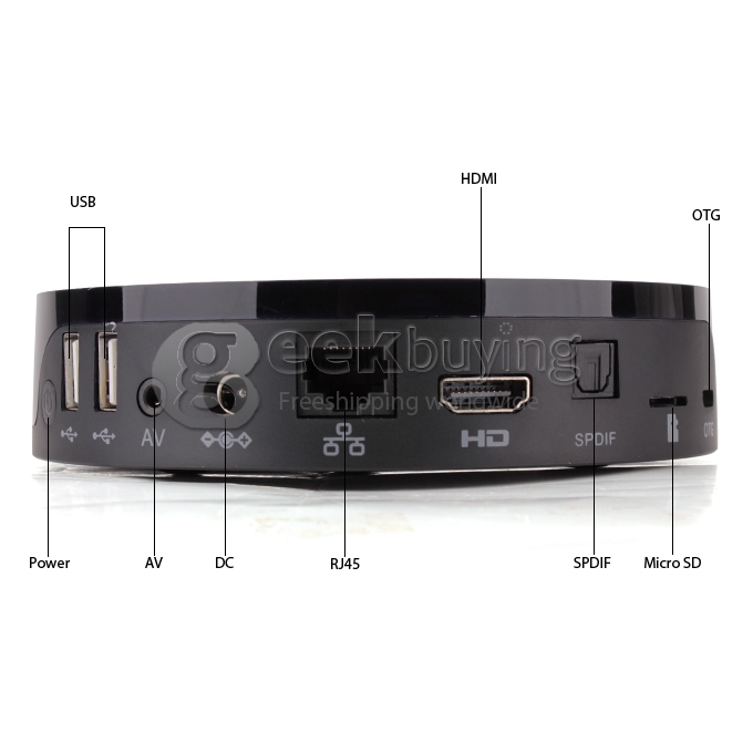 [Spain Stock] Tronsmart Vega S89 Elite Amlogic S802 Quad Core 2.0GHz Android 4.4 TV BOX HDMI HDD Player 2G/8G Bluetooth 2.4G Wifi XBMC - Black