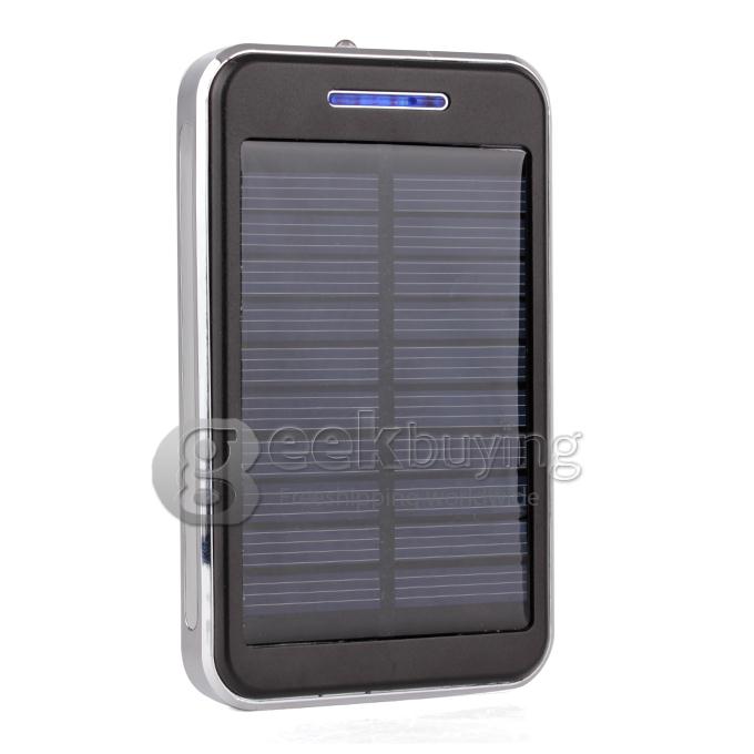 48000mAh Dual USB Portable Solar Panel Power Bank for iPhone6 Plus/iPad/Samsung W/Led -Black