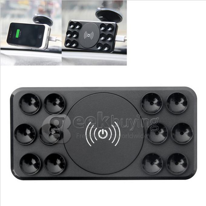 Car Qi Wireless Car Charger Charging Transmitter Suction Cup Mount Holder for Nexus 7/5/4 Nokia Lumia 920 Samsung Note2