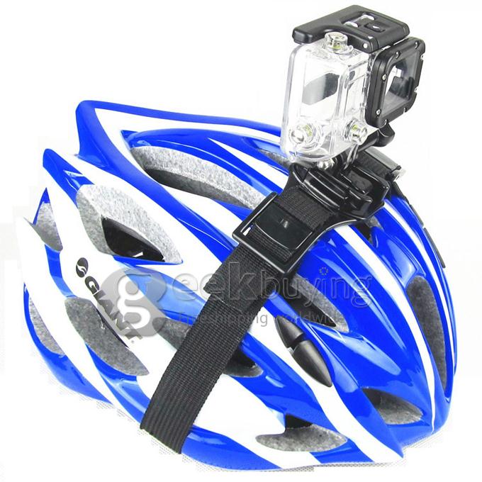 Anti-Skid Helmet Head Strap Belt Mount Camera Fixed Headband for Gopro Hero HD 2 /3 /3+ Sports Cameras - Black