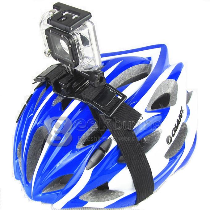 Anti-Skid Helmet Head Strap Belt Mount Camera Fixed Headband for Gopro Hero HD 2 /3 /3+ Sports Cameras - Black