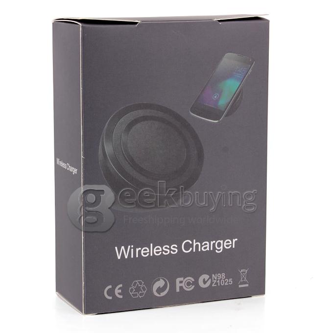 QI Standard Wireless Charger Charging Pad For iphone 5s Nexus 5 7 S4 Note3 Nokia -Black