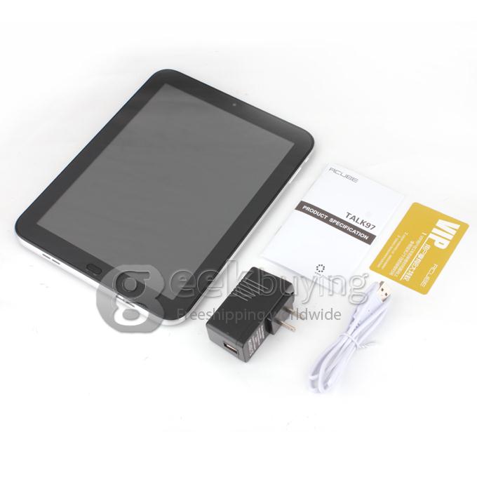 Cube U59GT Talk 97 MTK8382 1.3GHz 9.7 inch Tablet PC Phablet  Android 4.2 Quad Core IPS Capacitive Touch Screen 1024*768 1GB/8GB Black