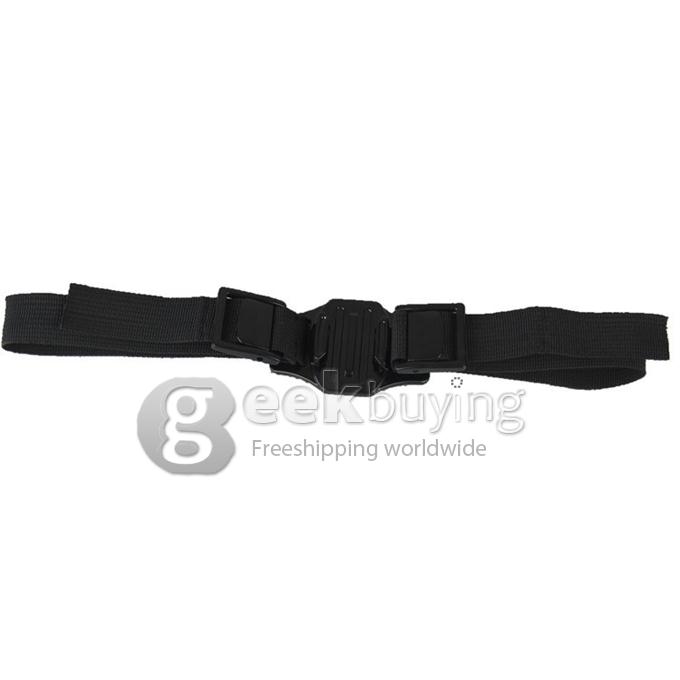 Anti-Skid Helmet Head Strap Belt Mount Camera Fixed Headband for Gopro Hero HD 2 /3 /3+ Sports Cameras - Black