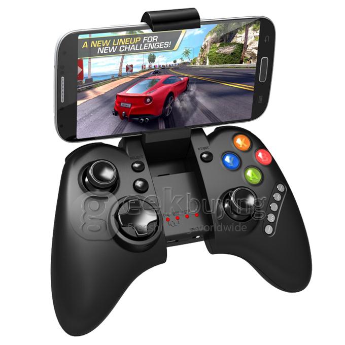 iPega PG-9021 Rechargeable Multimedia Bluetooth Controller with Telescopic Stand for iPhone/Android Smartphone Tablet PC Black