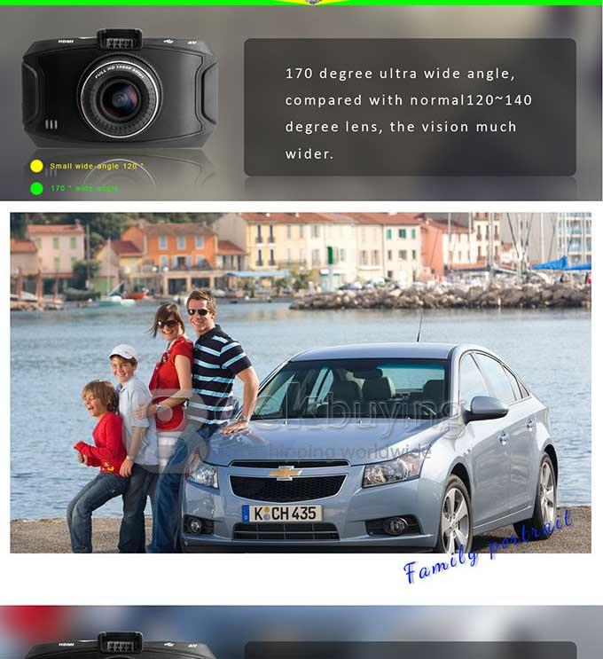 Blackview G90 Ambarella A7LA30 5.0 Megapixels Full HD 1080P 2.7' LCD 170 Degrees Wide-angle Lens Car DVR Dashcam with G-Sensor Loop recording HDR
