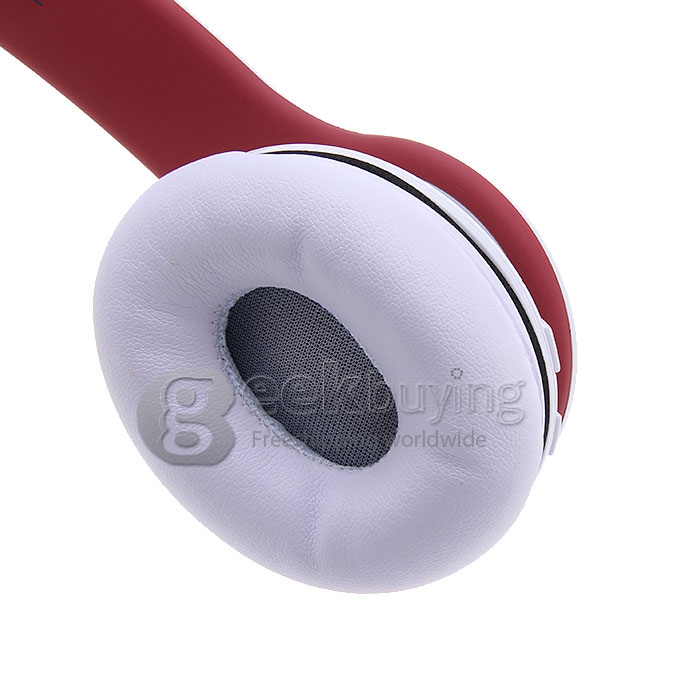 [Spain Stock] Syllable G15 Folding Design Wireless Bluetooth V2.0 Stereo Headphones with Mic White + Red
