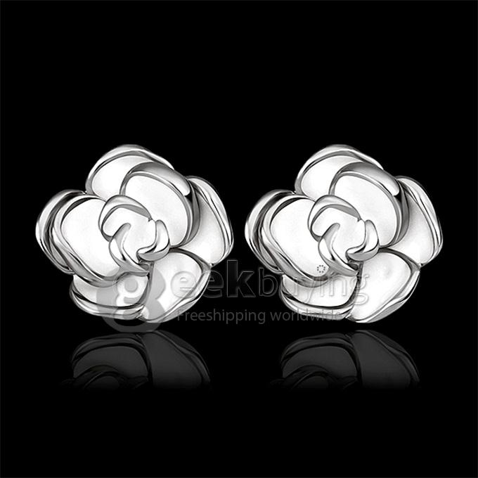 Купить Золотые Серьги Роза