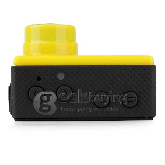 EXCAM04 FHD 8 Mega Pixels 2.0 Inch Waterproof Sports Camera Action Video Camcorder - 1080p 30FPS, 150 Degree Wide Lens (Yellow)