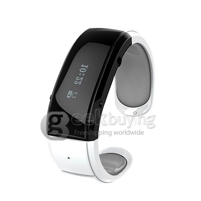 New 2014 QT19 Studio Games Bluetooth Bracelet with Incoming Call Display, Call Answering & Anti-Lost Function - White