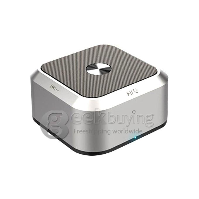 [Spain Stock]  New Aluminium Alloy Mini Subwoofer Wireless Bluetooth Speaker with Microphone Call Handsfree 5W loudspeakers -Silver
