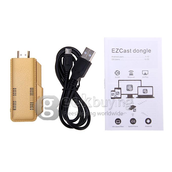 TS-02 EZCast Miracast HDMI TV Dongle for IOS Android Windows DLNA Miracast Airpaly Mirror OP Gold