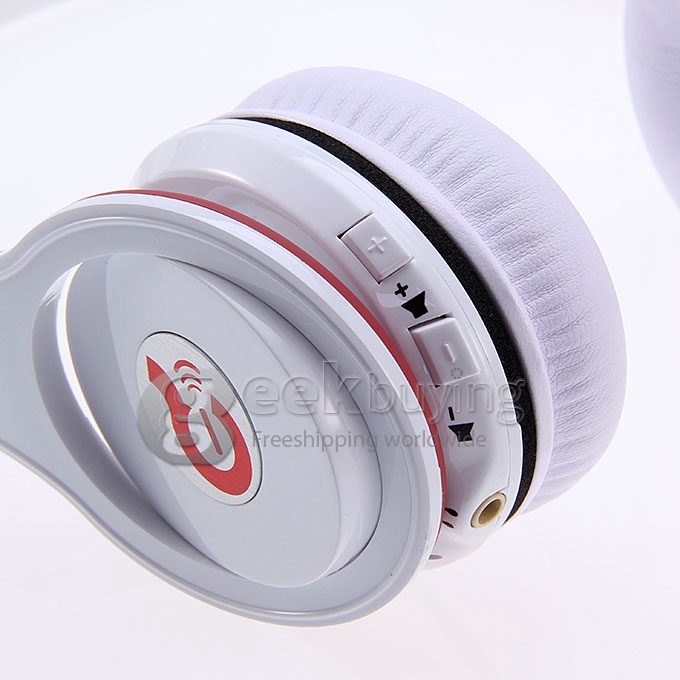 [Spain Stock] Syllable G15 Folding Design Wireless Bluetooth V2.0 Stereo Headphones with Mic White + Red
