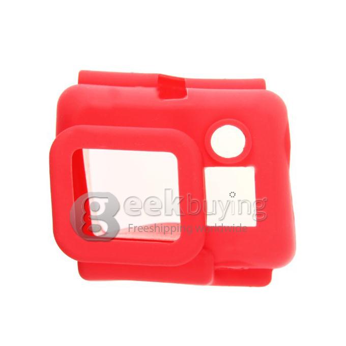 Silicone Protective Dirt-proof Soft Rubber Case Cover Skin for Gopro HD Hero 3+ / 3 Camera (Red)