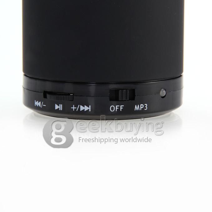 Wireless Portable Mini Bluetooth Speaker for Smart Phone MP3 PAD with Mic - Black