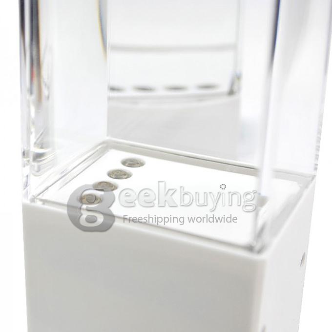 Dancing Water Speakers with Multi Colour LED Music Fountain Jet Light for S5 iPhone iPad Tablet PC - White
