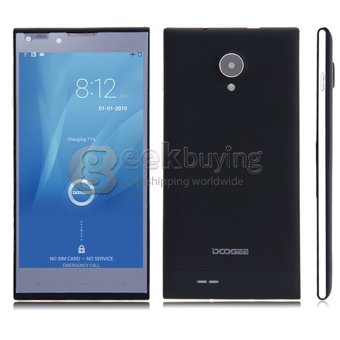 [HK Stock]DOOGEE DG550 MTK6592 Octa Core 1.7GHz 5.5 Inch Android 4.2 OS Smartphone 1GB RAM 16GB ROM 8.0MP 3G/GPS Black