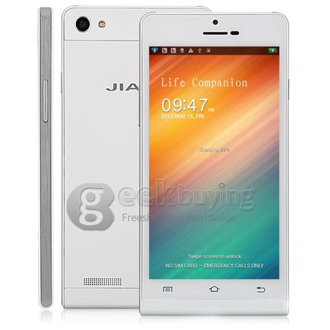 JIAKE P6 5.0Inch OGS Screen MTK6582 Quad Core 1GB 8GB 8.0MP Android 4.2  3G/GPS/Gesture Sensing- White