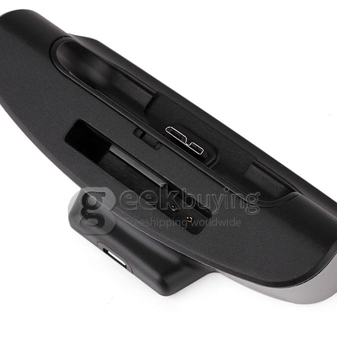 Black Dock Cradle Battery Charger + Battery Slot For Samsung Galaxy S5 I9600