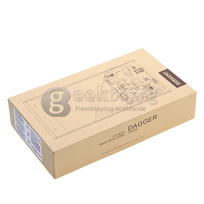 [HK Stock]DOOGEE DG550 MTK6592 Octa Core 1.7GHz 5.5 Inch Android 4.2 OS Smartphone 1GB RAM 16GB ROM 8.0MP 3G/GPS Black