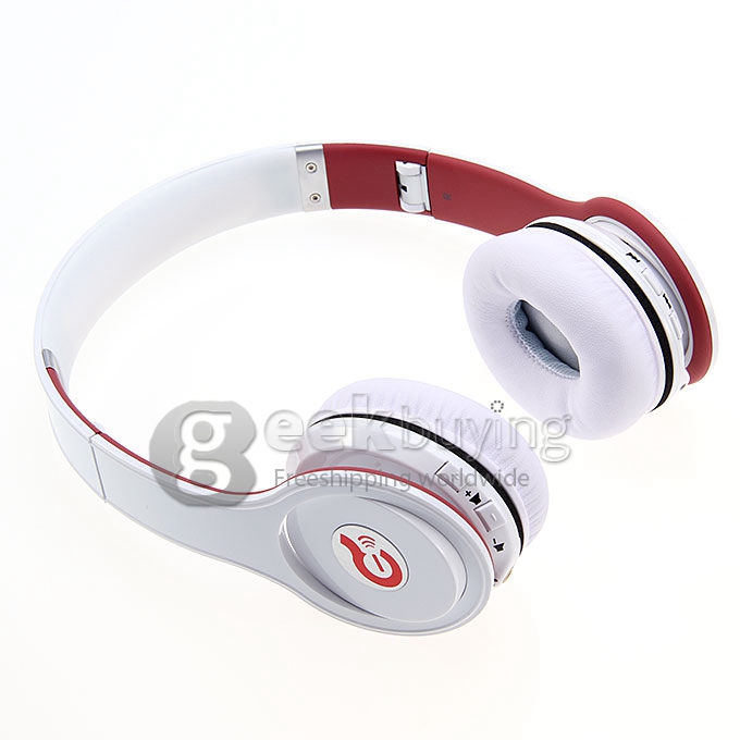 [Spain Stock] Syllable G15 Folding Design Wireless Bluetooth V2.0 Stereo Headphones with Mic White + Red