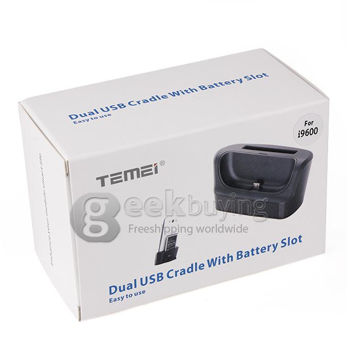 Black Dock Cradle Battery Charger + Battery Slot For Samsung Galaxy S5 I9600