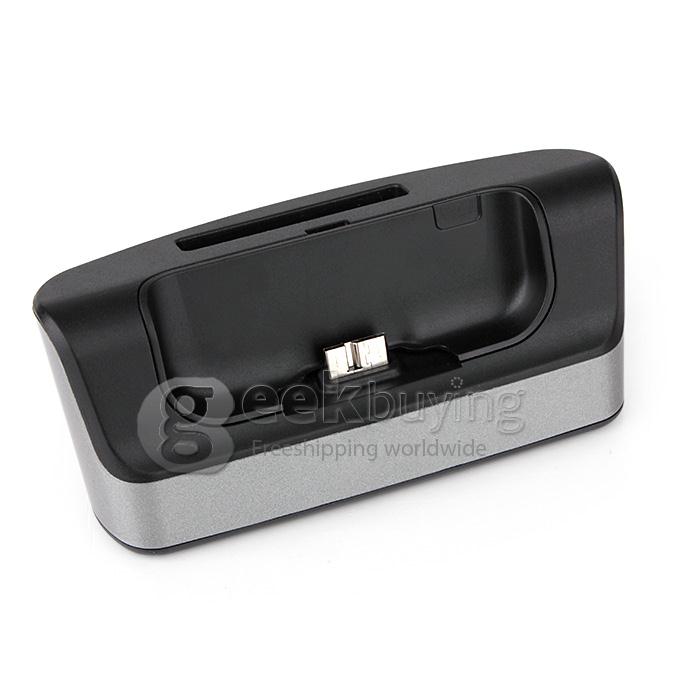 Black Dock Cradle Battery Charger + Battery Slot For Samsung Galaxy S5 I9600