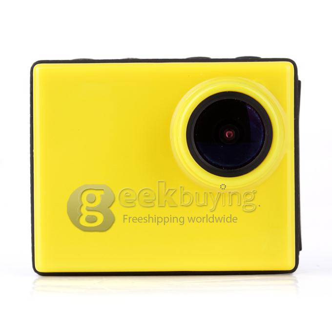 EXCAM04 FHD 8 Mega Pixels 2.0 Inch Waterproof Sports Camera Action Video Camcorder - 1080p 30FPS, 150 Degree Wide Lens (Yellow)