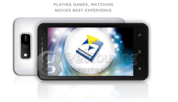 WMC X5 MTK6589 Quad Core 1.2GHz  5.0 Inch Android 4.2 O S Smartphone 1GB RAM  4GB ROM 13.0MPHD OGS Screen 3G-White