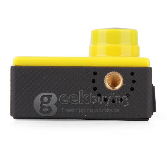 EXCAM04 FHD 8 Mega Pixels 2.0 Inch Waterproof Sports Camera Action Video Camcorder - 1080p 30FPS, 150 Degree Wide Lens (Yellow)