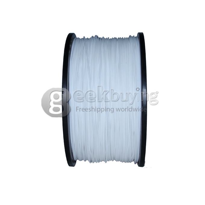 3D Printer Material ABS Filaments Consumables 3mm 1kg Plastic Cable - White