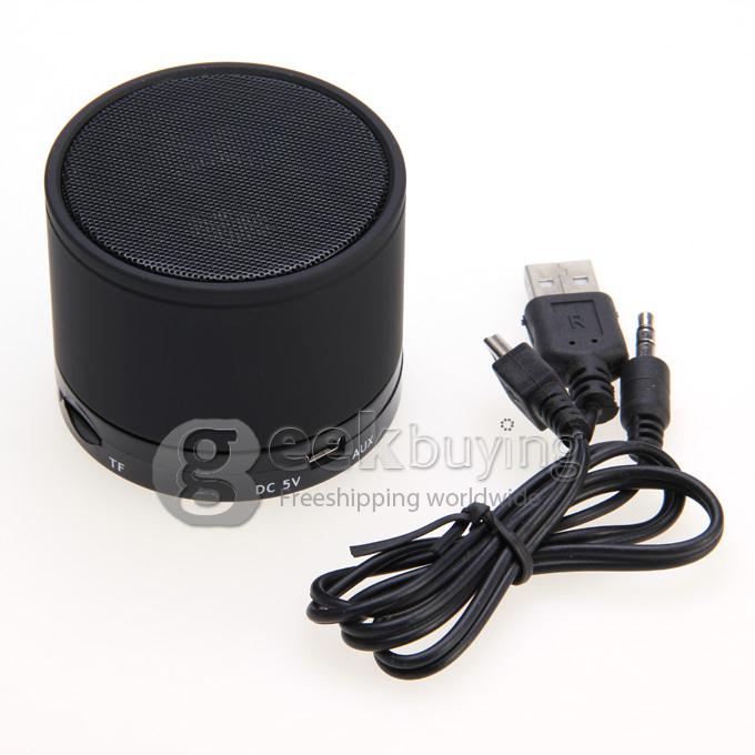 Wireless Portable Mini Bluetooth Speaker for Smart Phone MP3 PAD with Mic - Black