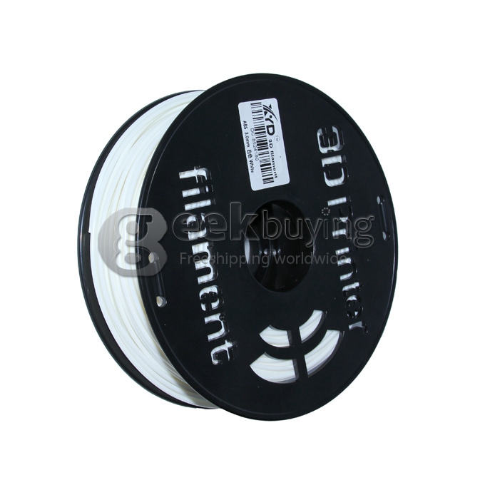 3D Printer Material ABS Filaments Consumables 3mm 1kg Plastic Cable - White