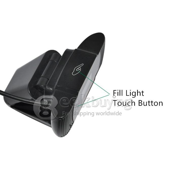 GUCEE HD90 Belt Microphone Web Camera Automatic Desktop Laptop HD Black