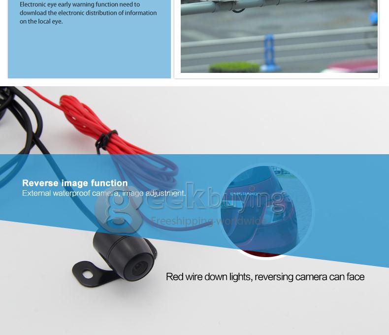 6000B Android 4.0 Rearview Mirror Recorder DVR Full HD 1080P Front 480P Rear camera 4.3