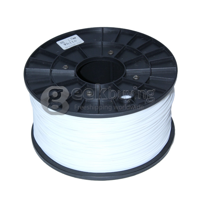 3D Printer Material PLA Filaments Consumables 3mm 1kg Plastic Cable - White