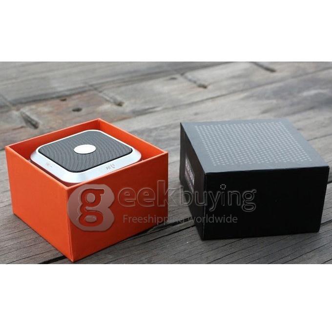 [Spain Stock]  New Aluminium Alloy Mini Subwoofer Wireless Bluetooth Speaker with Microphone Call Handsfree 5W loudspeakers -Silver