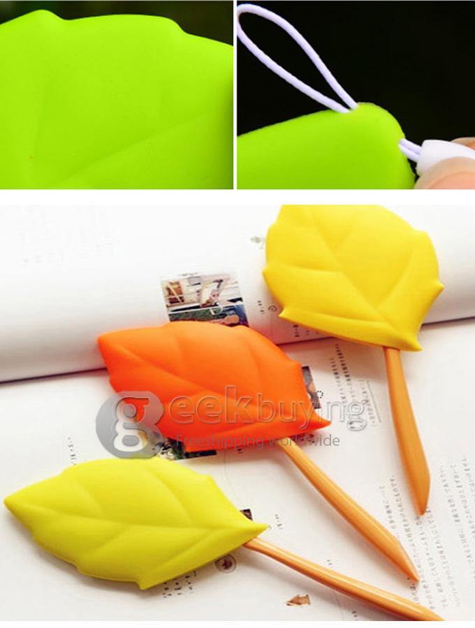 Creative Silicon Leaf Drinking Cup Portable Travel Pocket Cup for Outdoor - Color Random