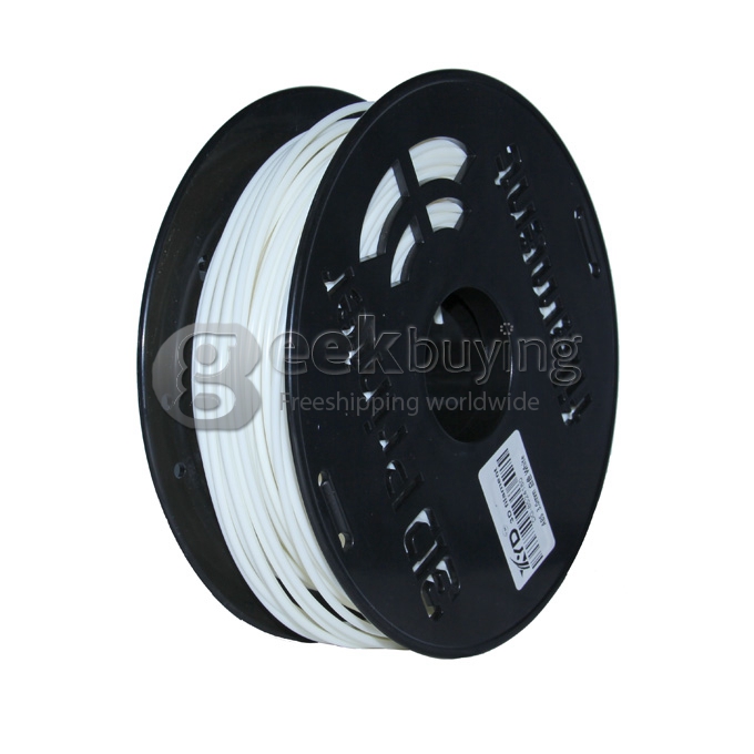 3D Printer Material PLA Filaments Consumables 3mm 1kg Plastic Cable - White