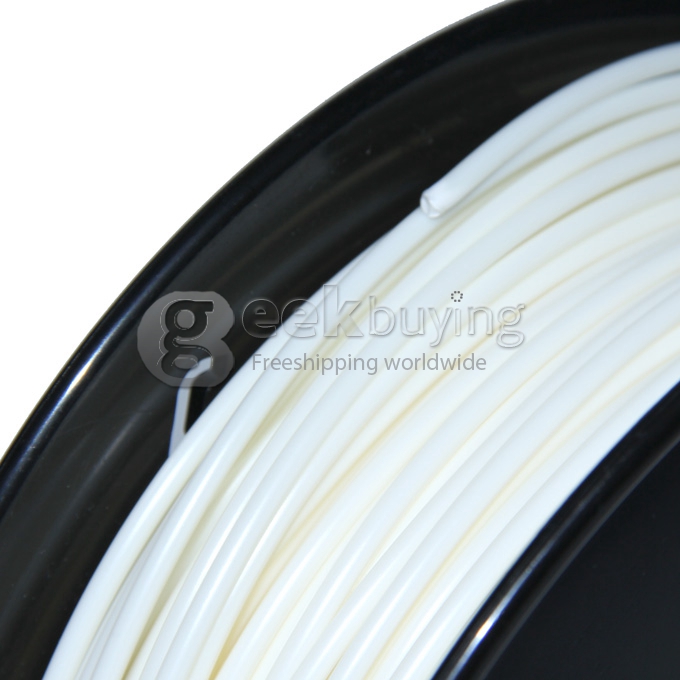 3D Printer Material PLA Filaments Consumables 3mm 1kg Plastic Cable - White