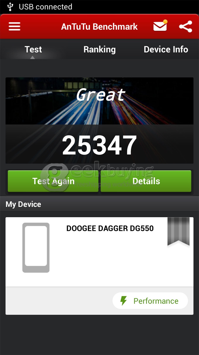 [HK Stock]DOOGEE DG550 MTK6592 Octa Core 1.7GHz 5.5 Inch Android 4.2 OS Smartphone 1GB RAM 16GB ROM 8.0MP 3G/GPS Black