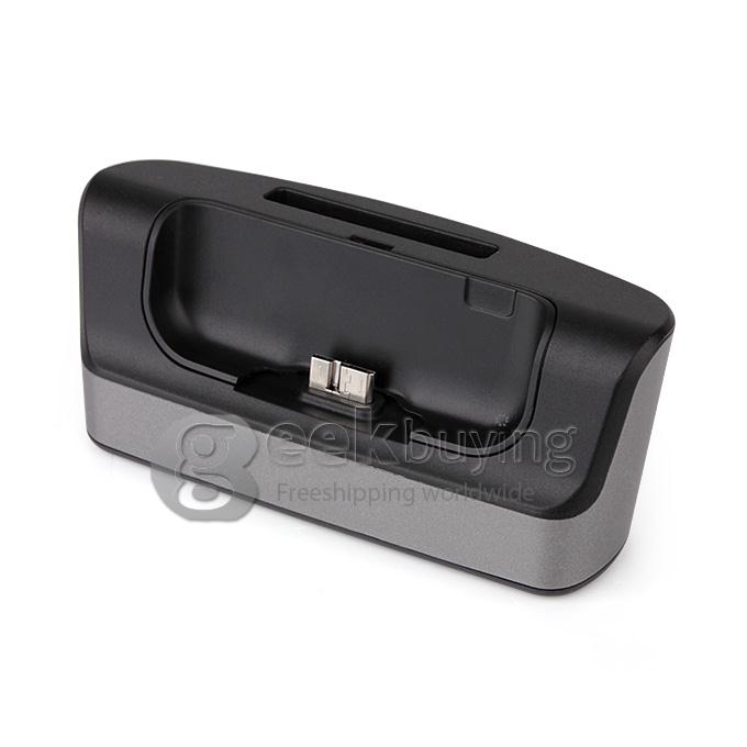 Black Dock Cradle Battery Charger + Battery Slot For Samsung Galaxy S5 I9600