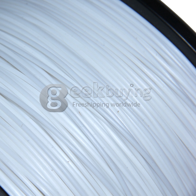 3D Printer Material ABS Filaments Consumables 3mm 1kg Plastic Cable - White
