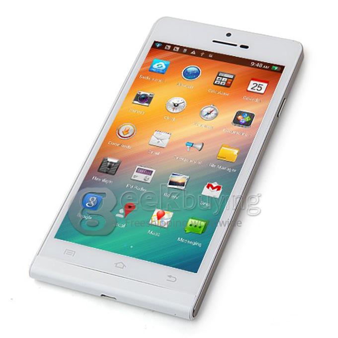 JIAKE P6 5.0Inch OGS Screen MTK6582 Quad Core 1GB 8GB 8.0MP Android 4.2  3G/GPS/Gesture Sensing- White