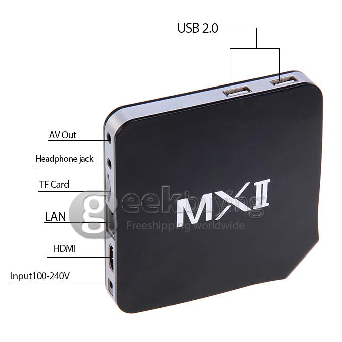 MXII AML8726MX Cortex A9 Android 4.2 TV BOX Amlogic MX 1G/8G XBMC