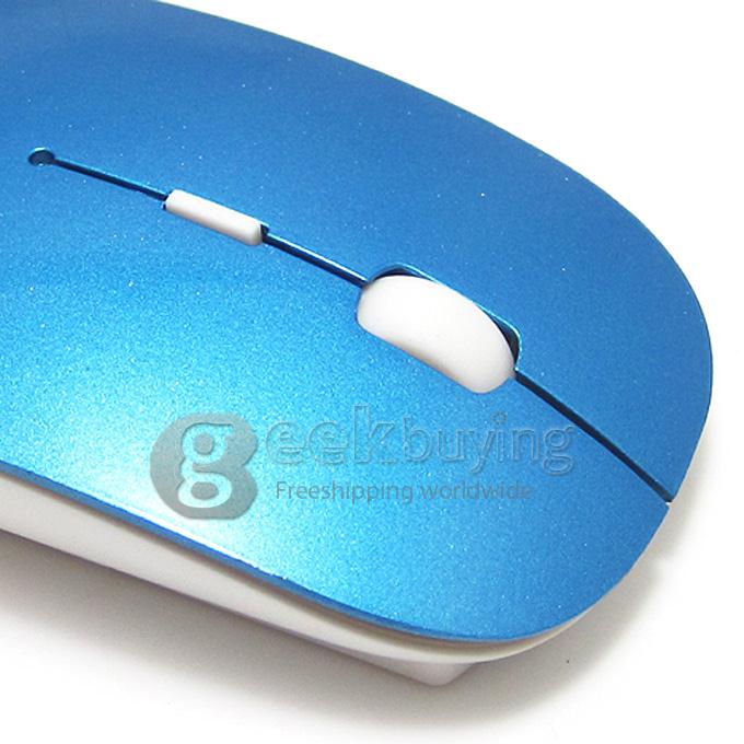 Portable Ultrathin Bluetooth 3.0 Mouse for MAC/Windows 98/SE/2000/XP/Vista/Windows 7/Server 2003 Blue