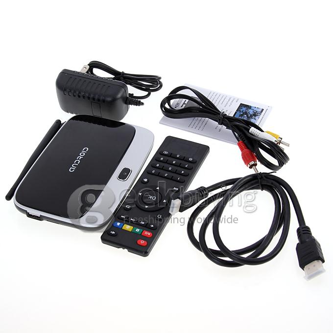 MK888 US Plug Black TV Box RK3188T Quad Core 2G/8G Android 4.2 Bluetooth External Wifi Antenna Ethernet Port